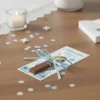 bileciki merci personalizowane podziekowania dla gosci komunia swieta chlopiec w albie x6