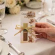 bileciki merci personalizowane podziekowania dla gosci na chrzest swiety bezowy mis x6