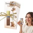 bileciki merci personalizowane podziekowania dla gosci na chrzest swiety bezowy mis x6