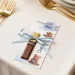 bileciki merci personalizowane podziekowania dla gosci na chrzest swiety chlopca niebieski mis