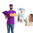 bileciki merci personalizowane podziekowania dla gosci na chrzest swiety chlopca niebieski mis