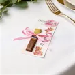 bileciki merci personalizowane podziekowania dla gosci na chrzest swiety dziewczynki rozowy mis