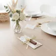 bileciki merci podziekowania dla gosci pierwsza komunia swieta boho ze wstazka ihs 6x14 cm x5