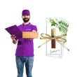 bileciki merci podziekowania dla gosci pierwsza komunia swieta konwalia ze wstazka 6x14 x5