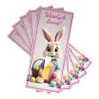 bileciki na czekoladki kinder pani krolik prezent na wielkanoc upominek na zajaca 5 szt