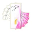 bileciki podziekowania merci ze jestes tu rozowe 6x14 cm 5 szt