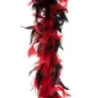boa deluxe czerwono czarne funnyfashion 200 cm 45 g