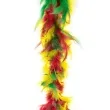 boa deluxe zielono zolto czerwony funnyfashion 200 cm 45 g