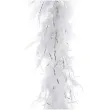 boa double long lameta bialo srebrne funnyfashion 45 g 200 cm