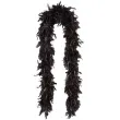 boa double long lameta czarno srebrne funnyfashion 45 g 200 cm