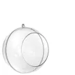 bombka do dekorowania kula z otworem akrylowa aliga 14 cm 5 szt