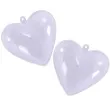 bombka do dekorowania serca plastikowe arpex 6 5 cm 2 szt