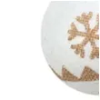 bombka zlote sniezynki biala partypal 7 cm