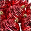 bombki blyszczace fale czerwone czakos 8 cm 12 szt
