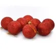 bombki czerwony brokat 6 cm arpex 8 szt