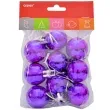 bombki disco fioletowe arpex 3 cm 9 szt