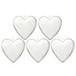 bombki do dekorowania serca akrylowe aliga 16 cm 5 szt