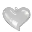 bombki do dekorowania serca akrylowe titanum 3 szt