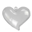 bombki do dekorowania serca akrylowe titanum 3 szt