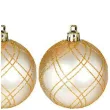 bombki elegant plastikowe zlote jasne guirca 6 cm 6 szt