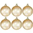 bombki elegant plastikowe zlote jasne guirca 6 cm 6 szt