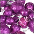 bombki mini brokatowe fioletowet arpex komplet 20 szt