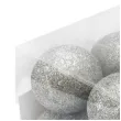 bombki srebrny brokat 6 cm arpex 8 szt