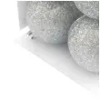 bombki srebrny brokat 6 cm arpex 8 szt