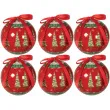 bombki swiateczna sceneria akrylowe guirca 6 cm 6 szt