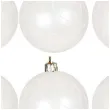 bombki swiateczne szlaczki plastikowe biale guirca 6 cm 6 szt