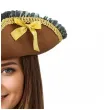 brazowy kapelusz piracki dodatek do stroju pirata na karnawal cosplay marynarz zeglarz korsarz
