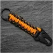 brelok do kluczy paracord z karabinczykiem pomaranczowy gm
