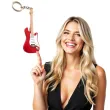 brelok gitara elektryczna czerwono biala kemis