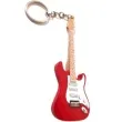 brelok gitara elektryczna czerwono biala kemis
