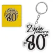 brelok zycie zaczyna sie po 80 czarny
