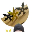 bron gwiazdki ninja shuriken zloty 2 szt