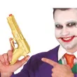bron pistolet szalenca zloty guirca 22 cm