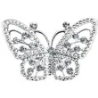 broszka ozdobna motylek srenbry partydeco 30x48mm