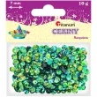 cekiny classic opalizujacy zielone 7 mm 10 g titanum