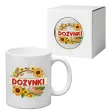 ceramiczny kubek na dozynki gminne sloneczniki dekoracja dla starosty swieto plonow 330 ml