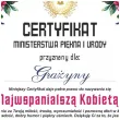 certyfikat foto najwspanialsza kobieta a4