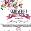 certyfikat foto super mama a4