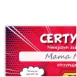 certyfikat foto super mama odznaka a4