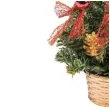 choinka classic mini ozdobiona czerwona akces 25 cm