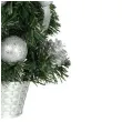 choinka classic mini ozdobiona srebrna guirca 40 cm