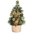 choinka classic mini ozdobiona zlota akces 20 cm
