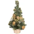 choinka classic mini ozdobiona zlota akces 25 cm