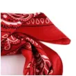 chusta kowbojska bandana czerwona kraszek