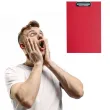 clipboard podkladka a4 z klipem czerwona d rect