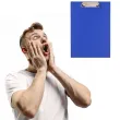 clipboard podkladka a4 z klipem zamykana niebieska d rect